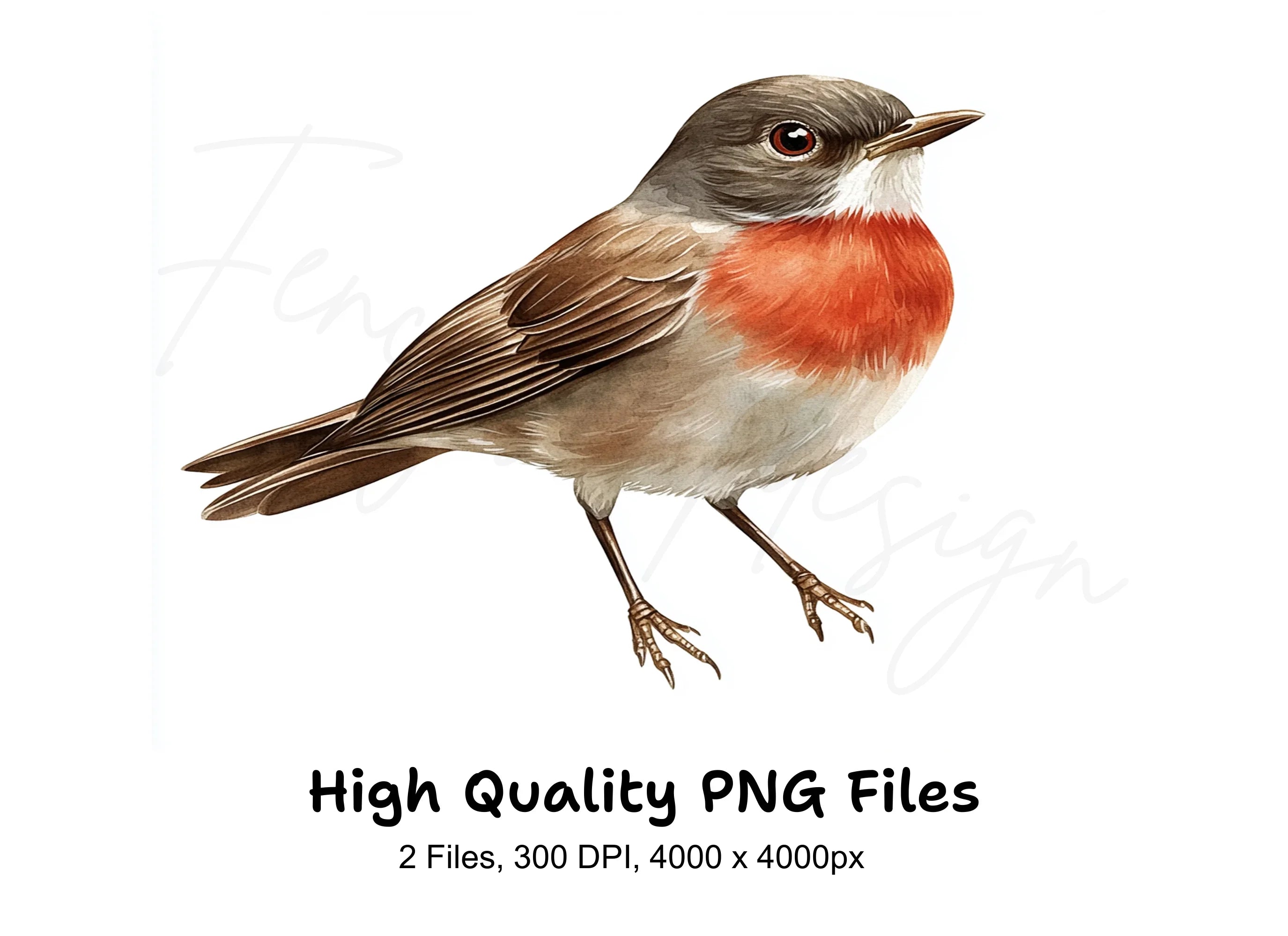 Robin Bird Clipart Bundle