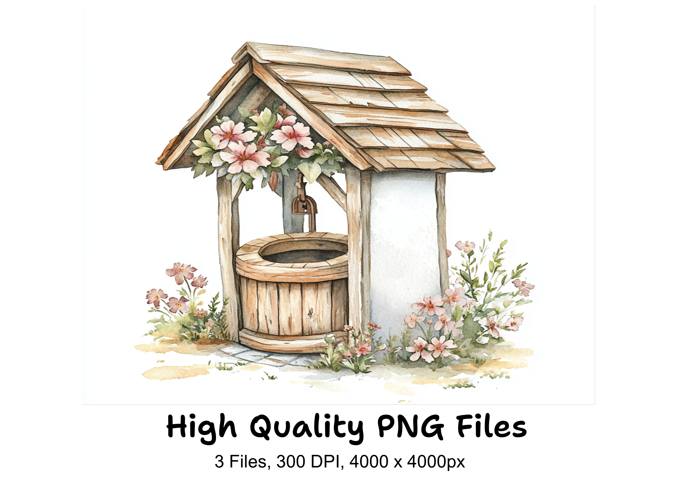Wishing Well Clipart Bundle