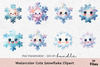 Cute Snowflake Clipart Bundle