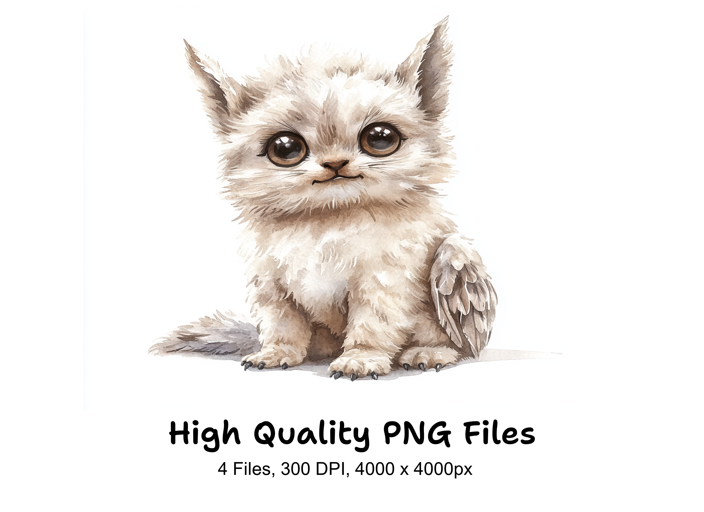 Cute Baby Griffin Clipart Bundle