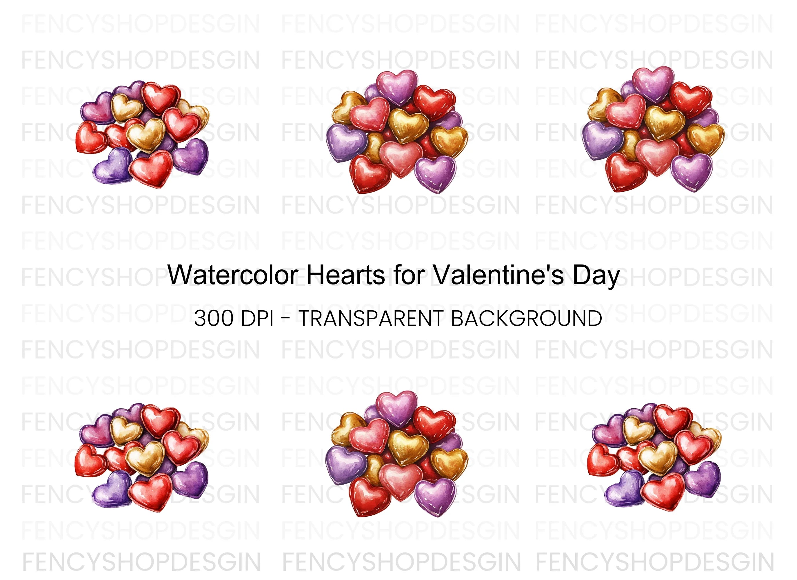 Heart Candy Clipart Bundle