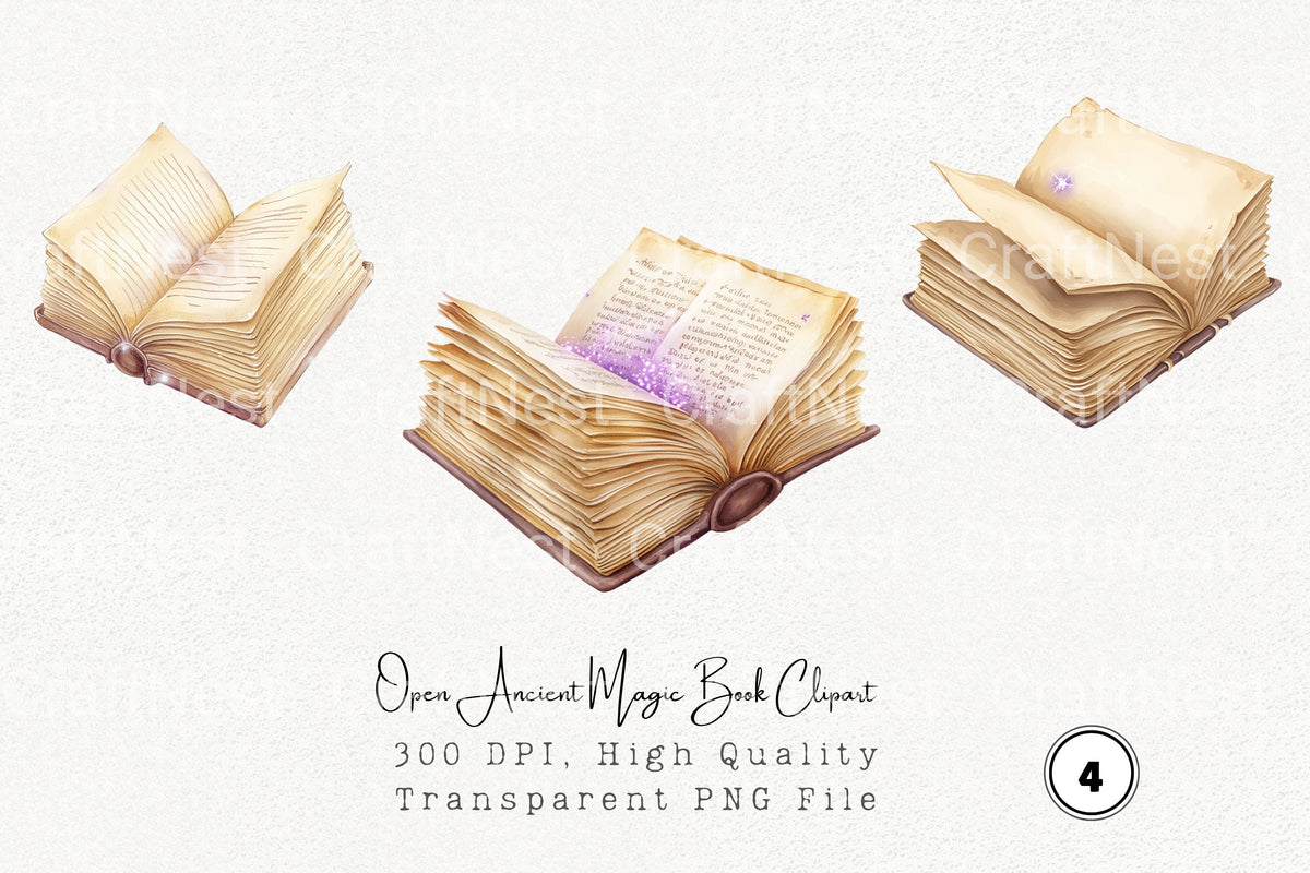 Open Ancient Magic Clipart Planner