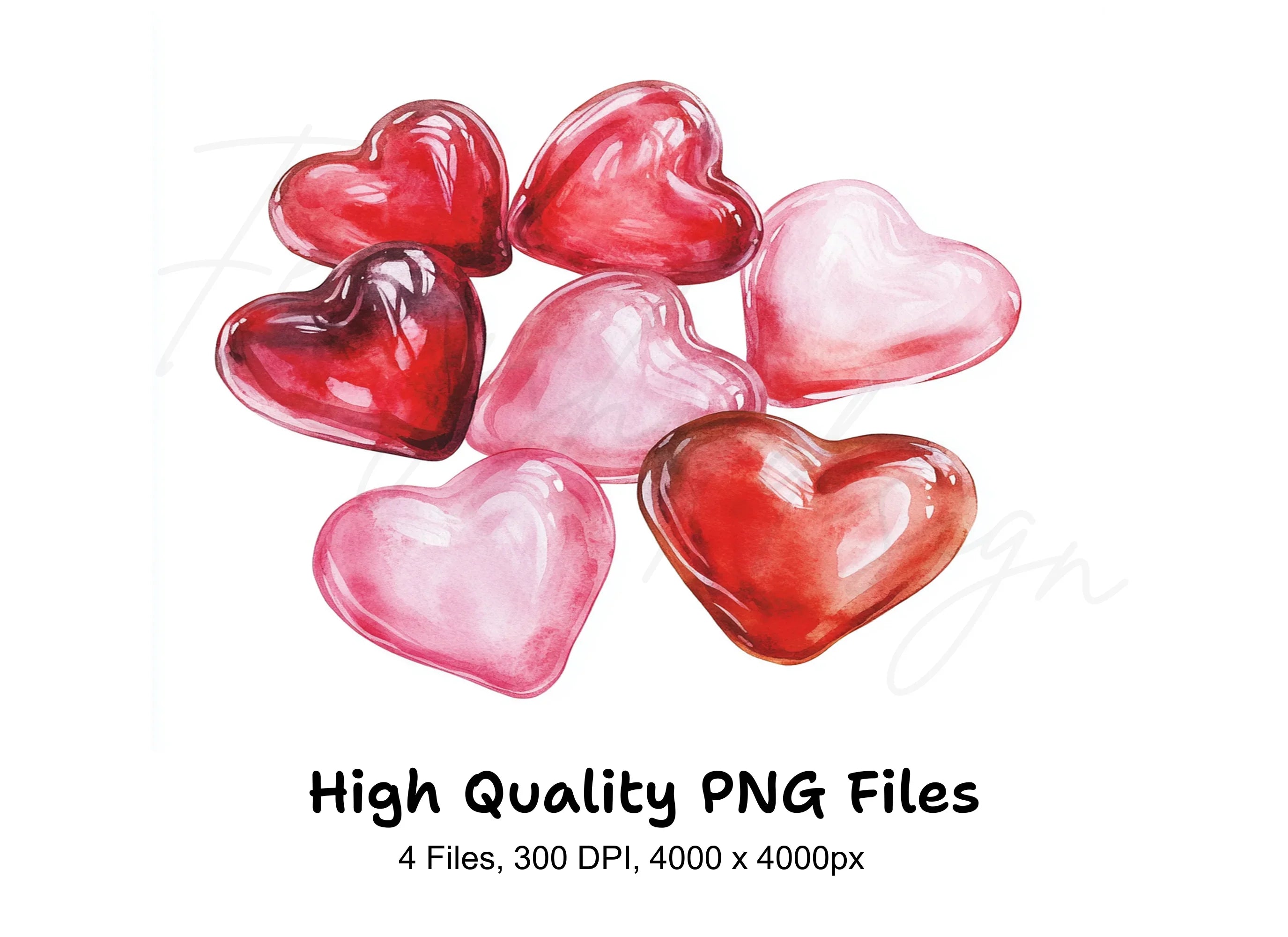Heart Candies Clipart Bundle