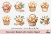 Basket with Cookies Clipart Bundle