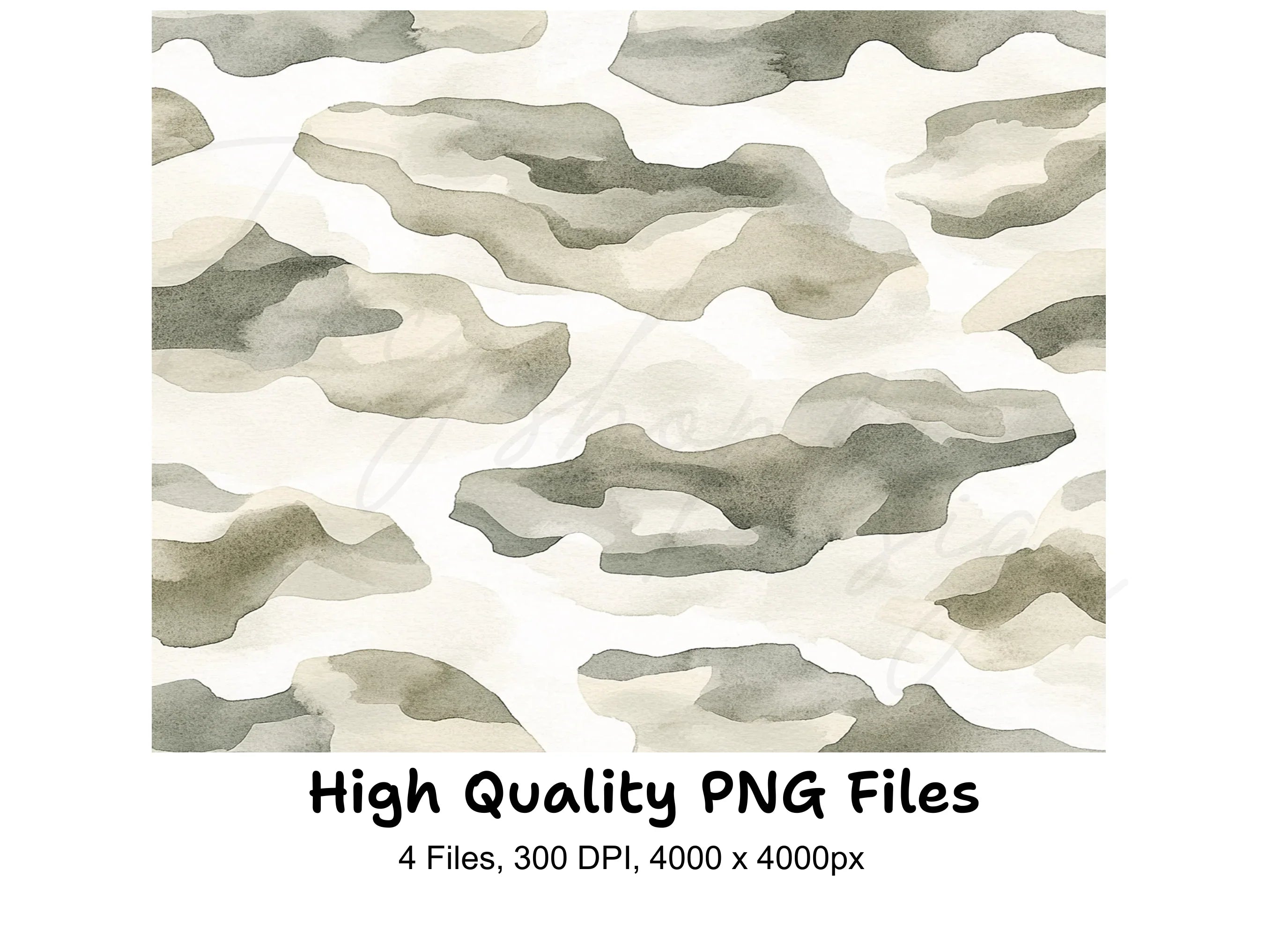 Camouflage Pattern Clipart Bundle