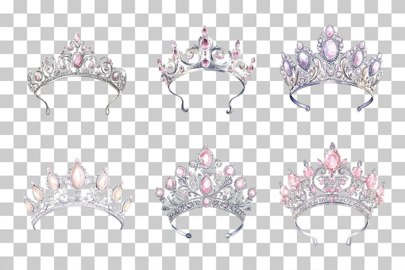 Princess Tiara Crown Clipart Bundle - CraftNest - Digital Crafting and Art