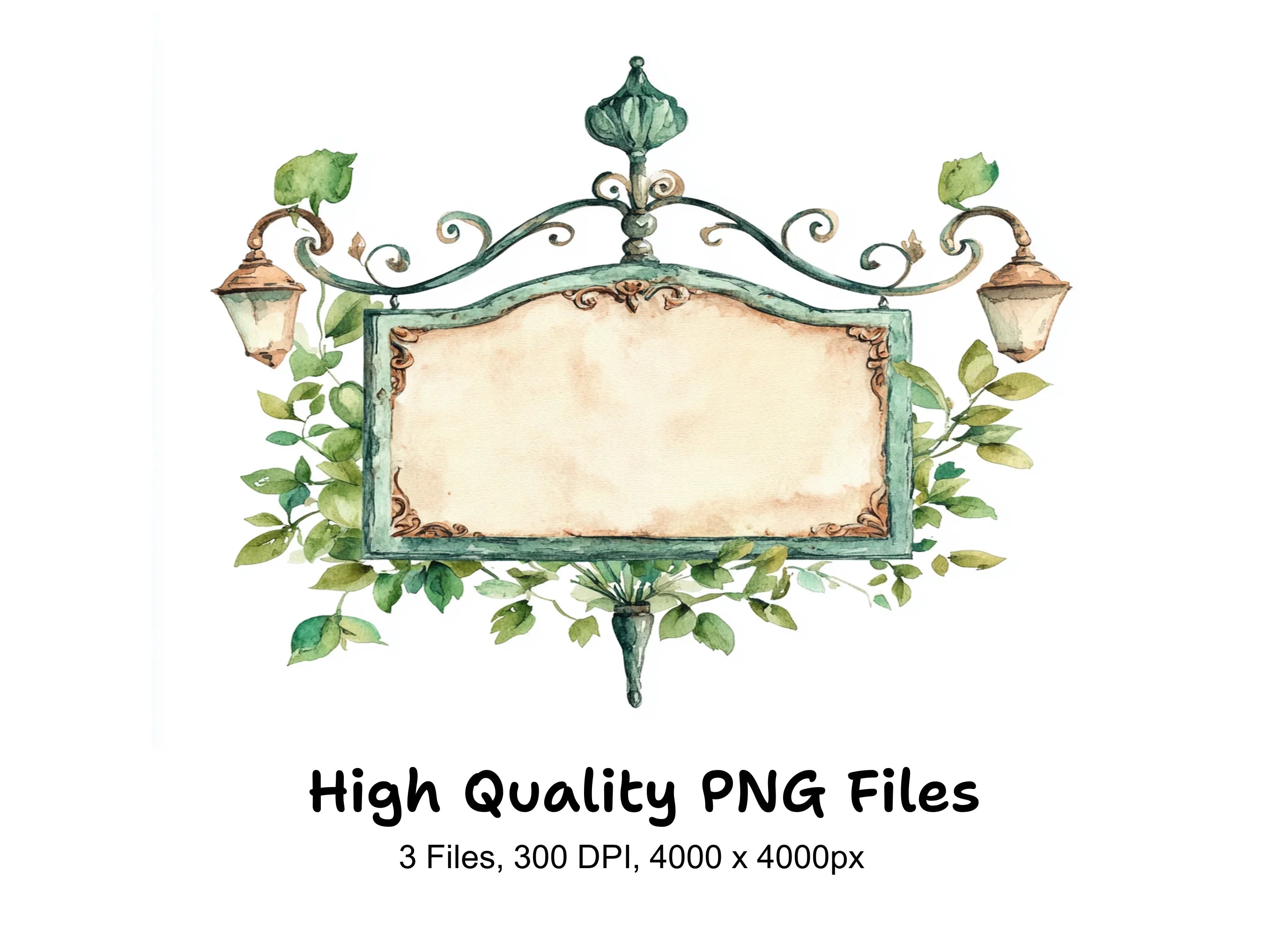 Elegant Vintage Frames Clipart Bundle