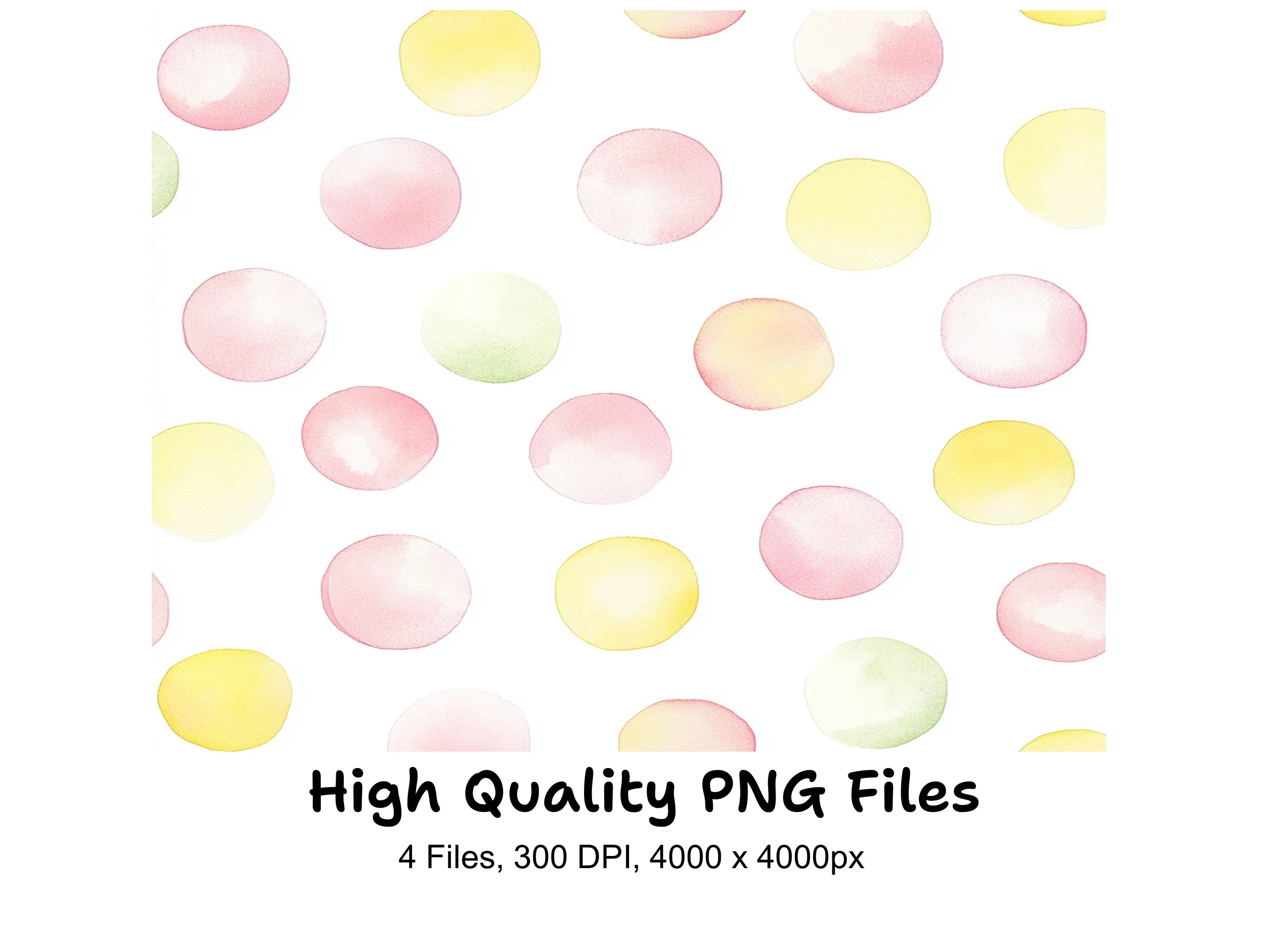 Pastel Polka Dot Clipart Bundle