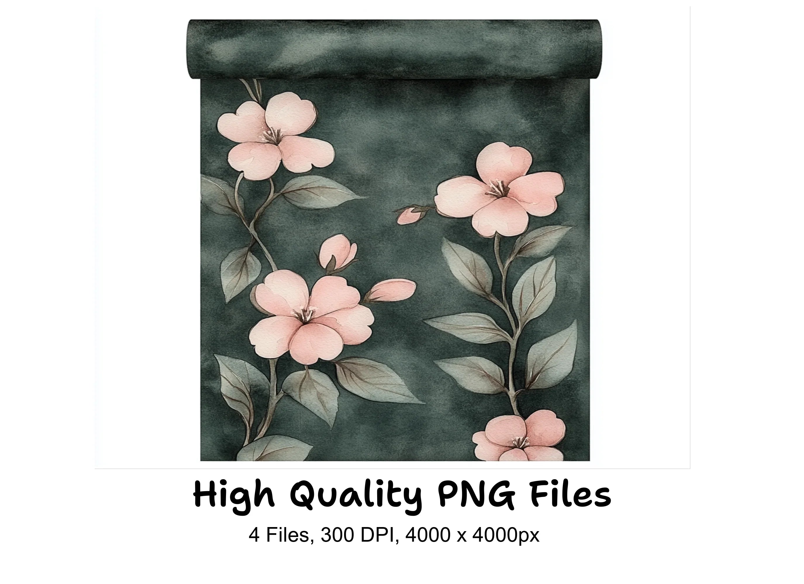 Vintage Floral Pattern Clipart Bundle