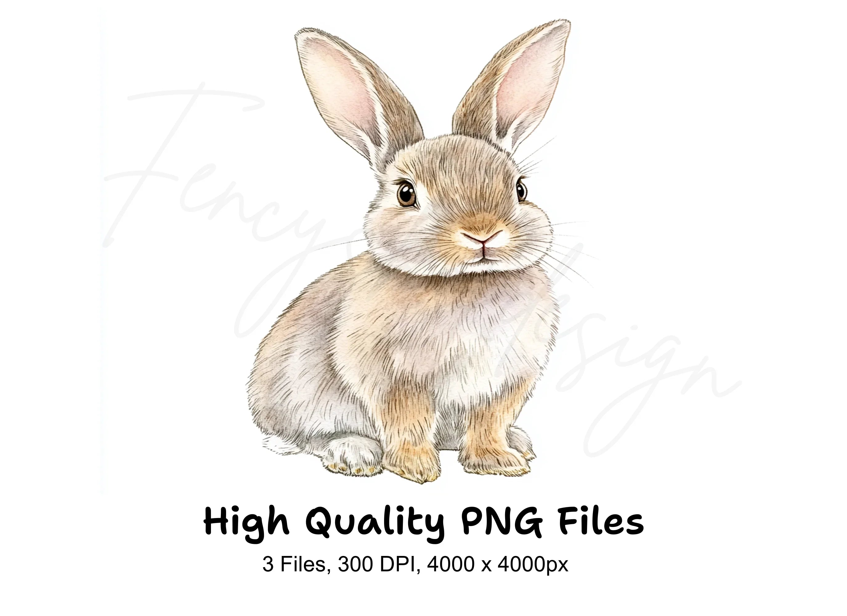 Cute Bunny Clipart Bundle