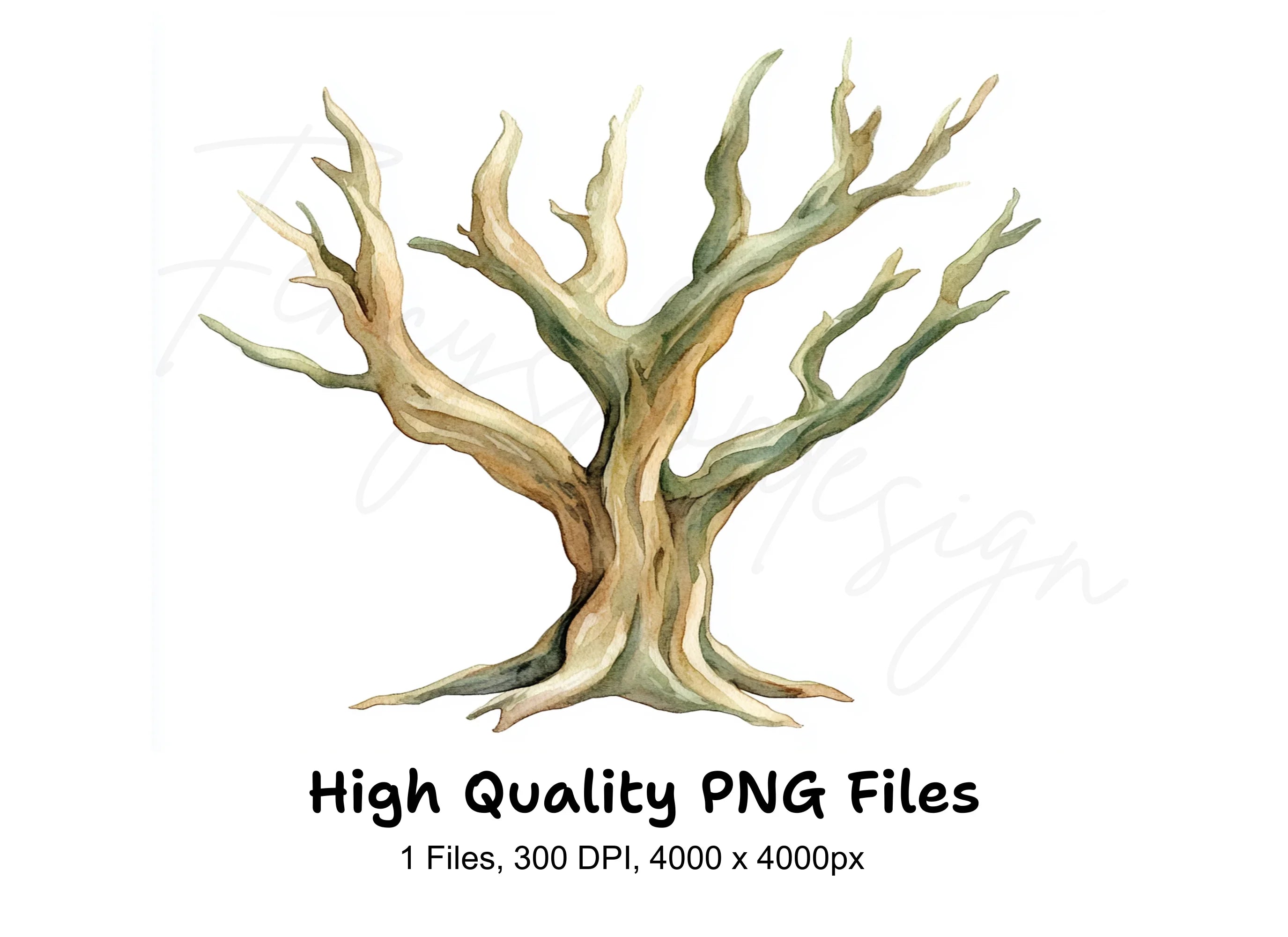 Bare Tree Clipart Bundle