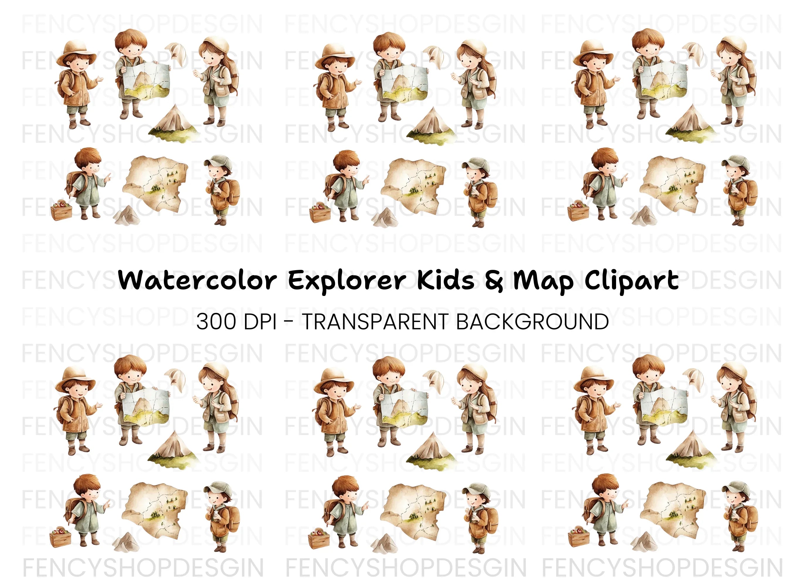 Kids Adventure Clipart Bundle
