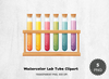 Lab Tube Clipart Bundle
