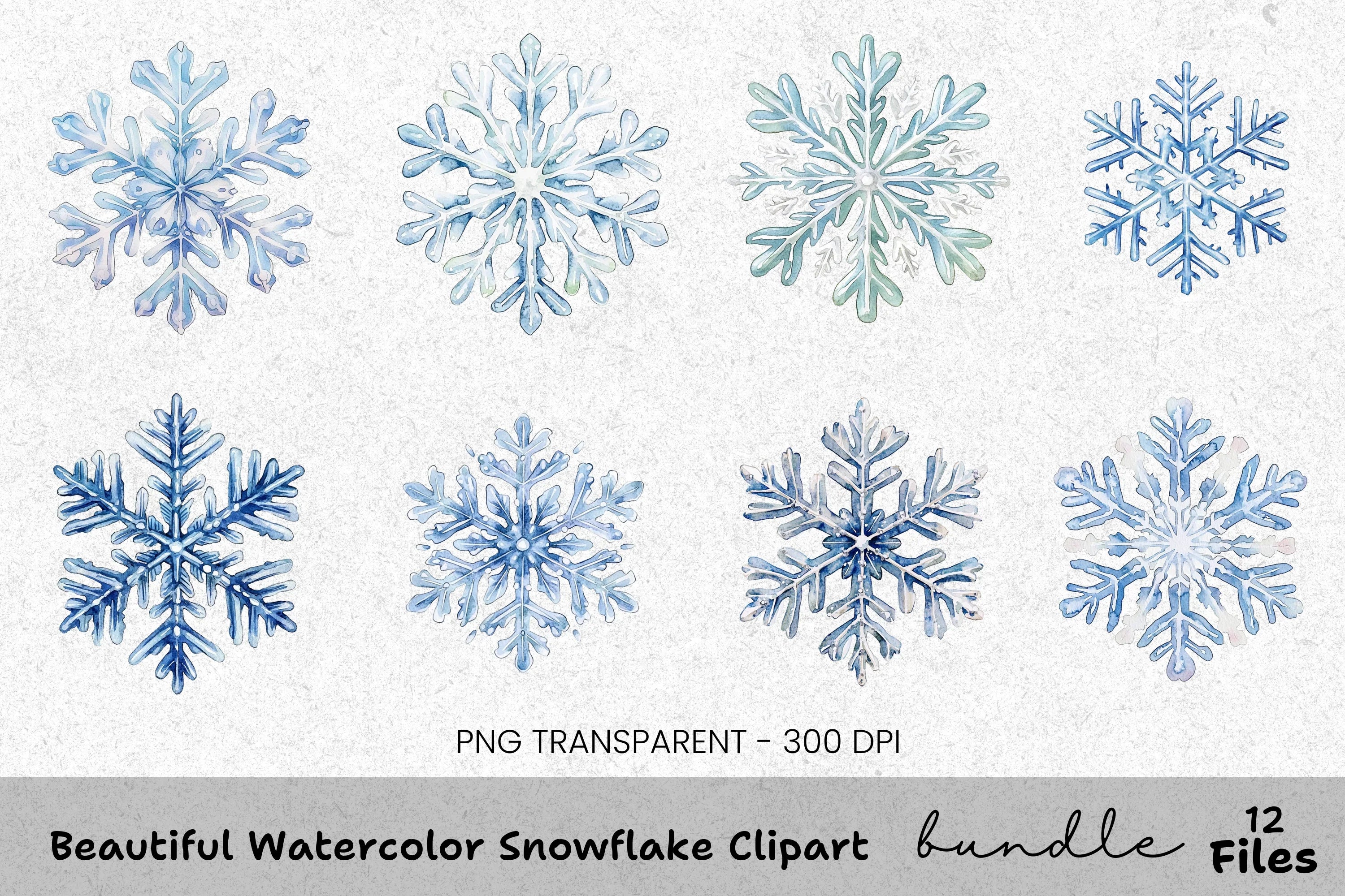 Beautiful Snowflake Clipart Bundle