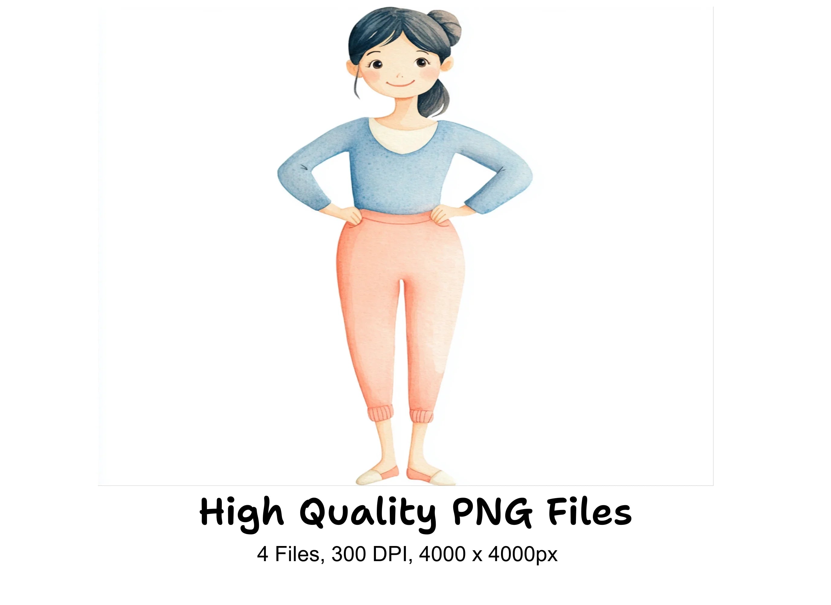 Cute Girls Clipart Bundle