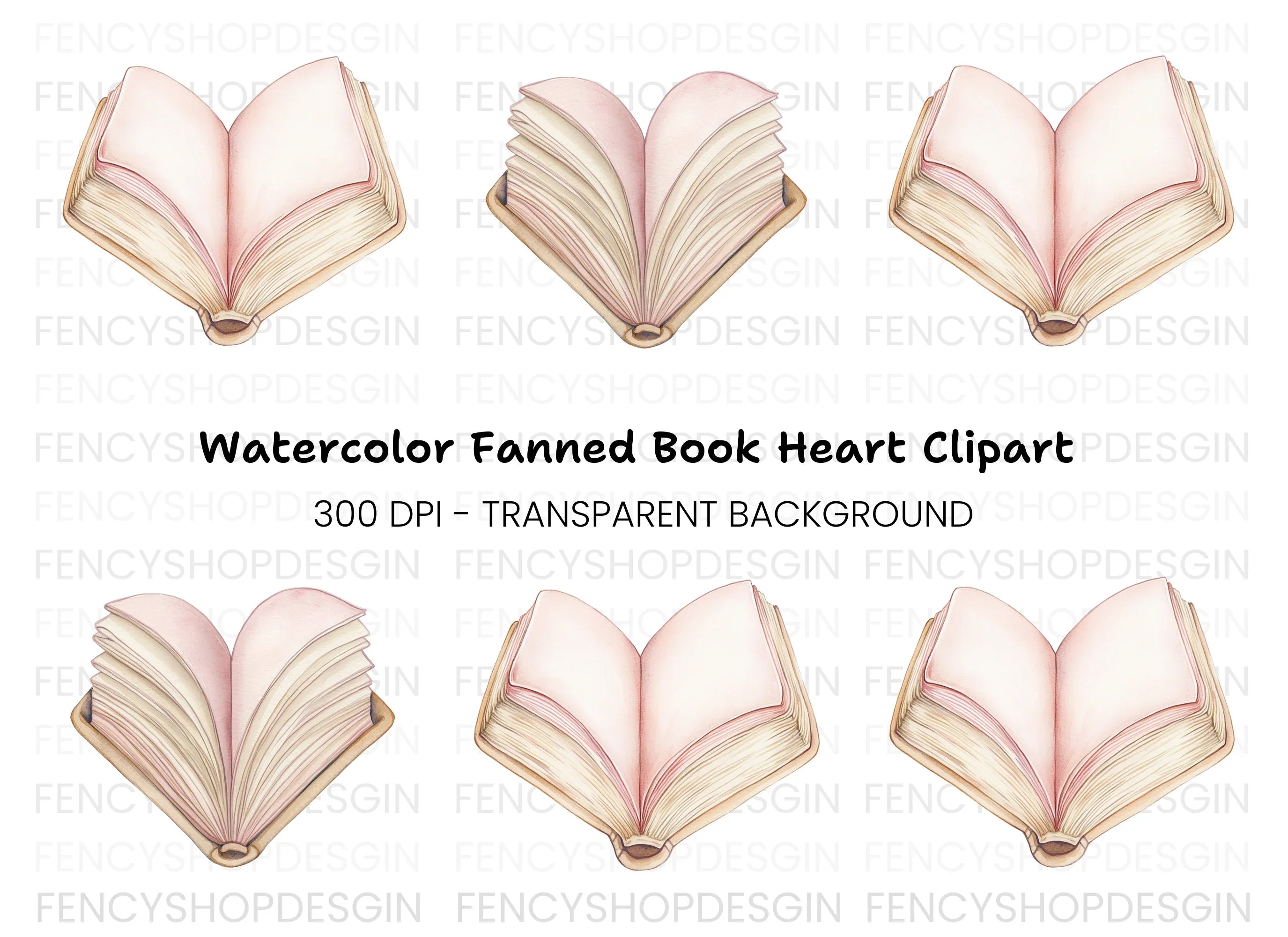 Open Book Clipart Bundle