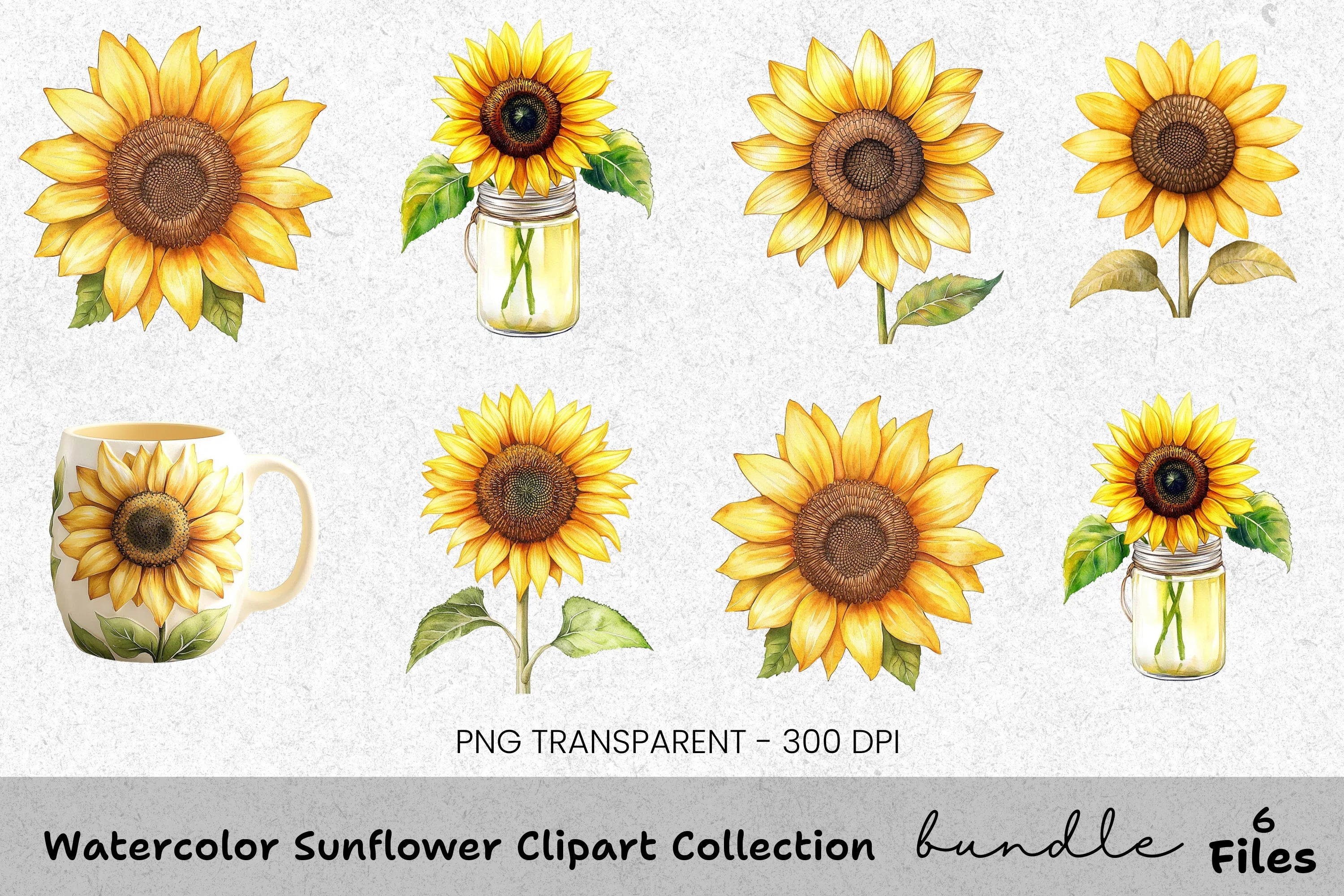 Sunflower Clipart Bundle