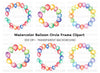 Balloon Frames Clipart Bundle