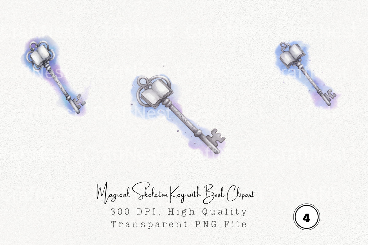 Magical Skeleton Key With Clipart Planner
