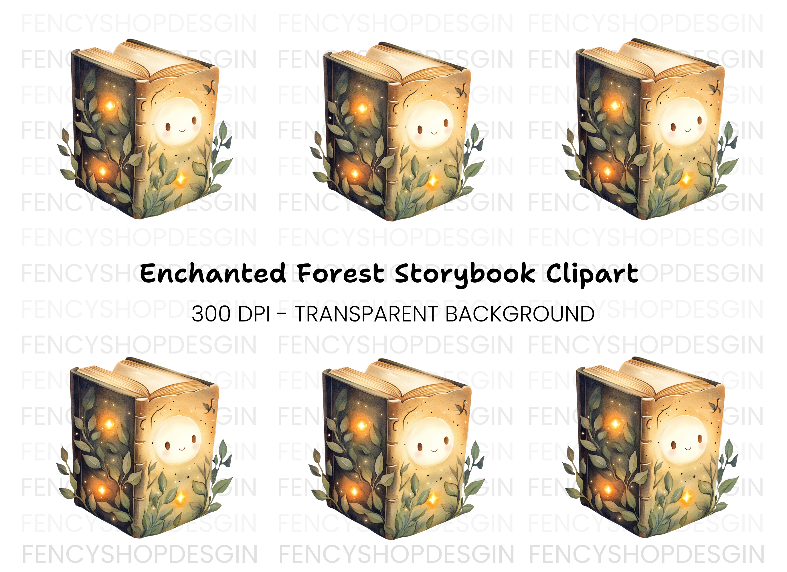 Enchanted Forest Storybook Clipart Bundle