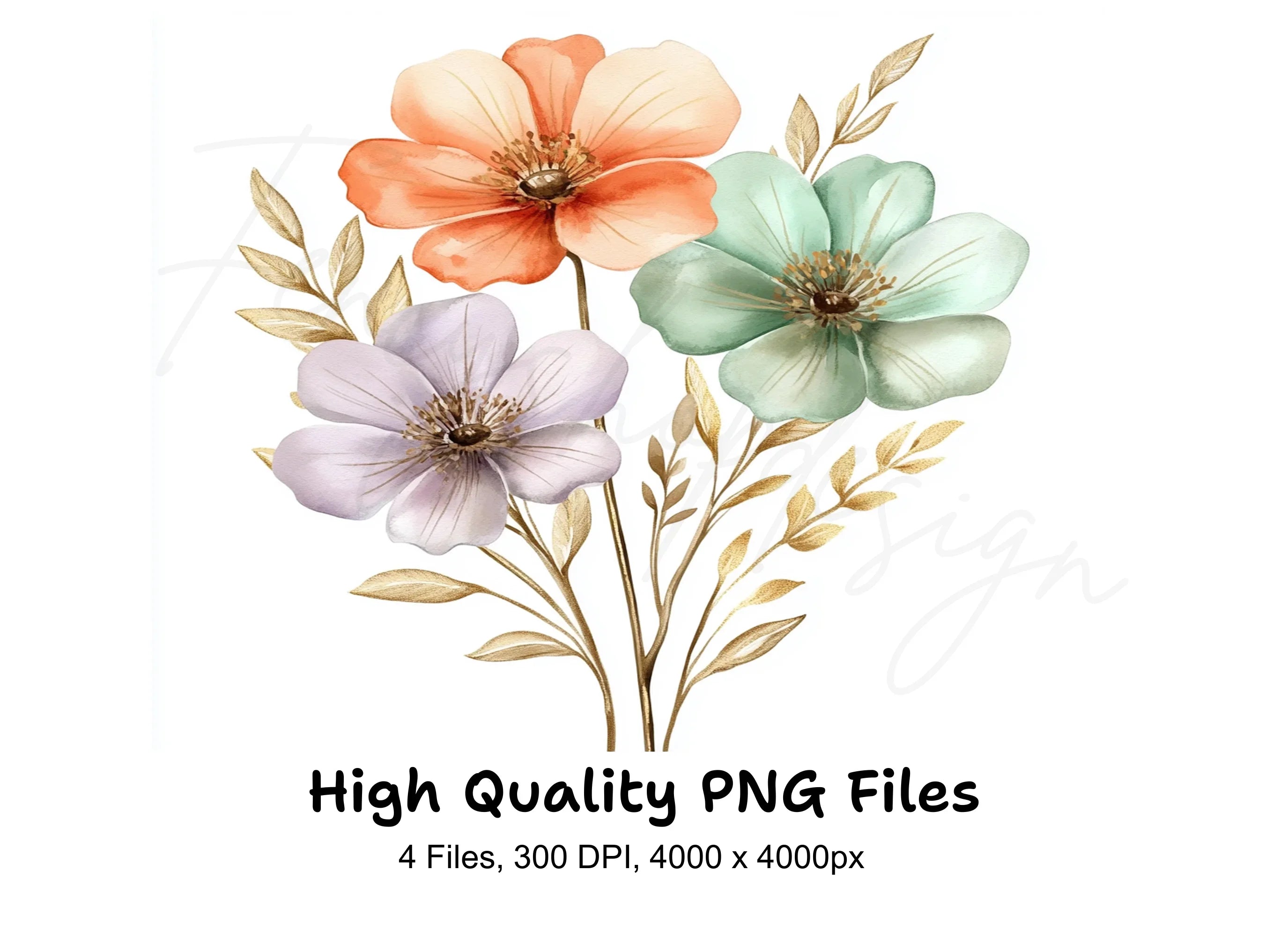 Floral Clipart Bundle