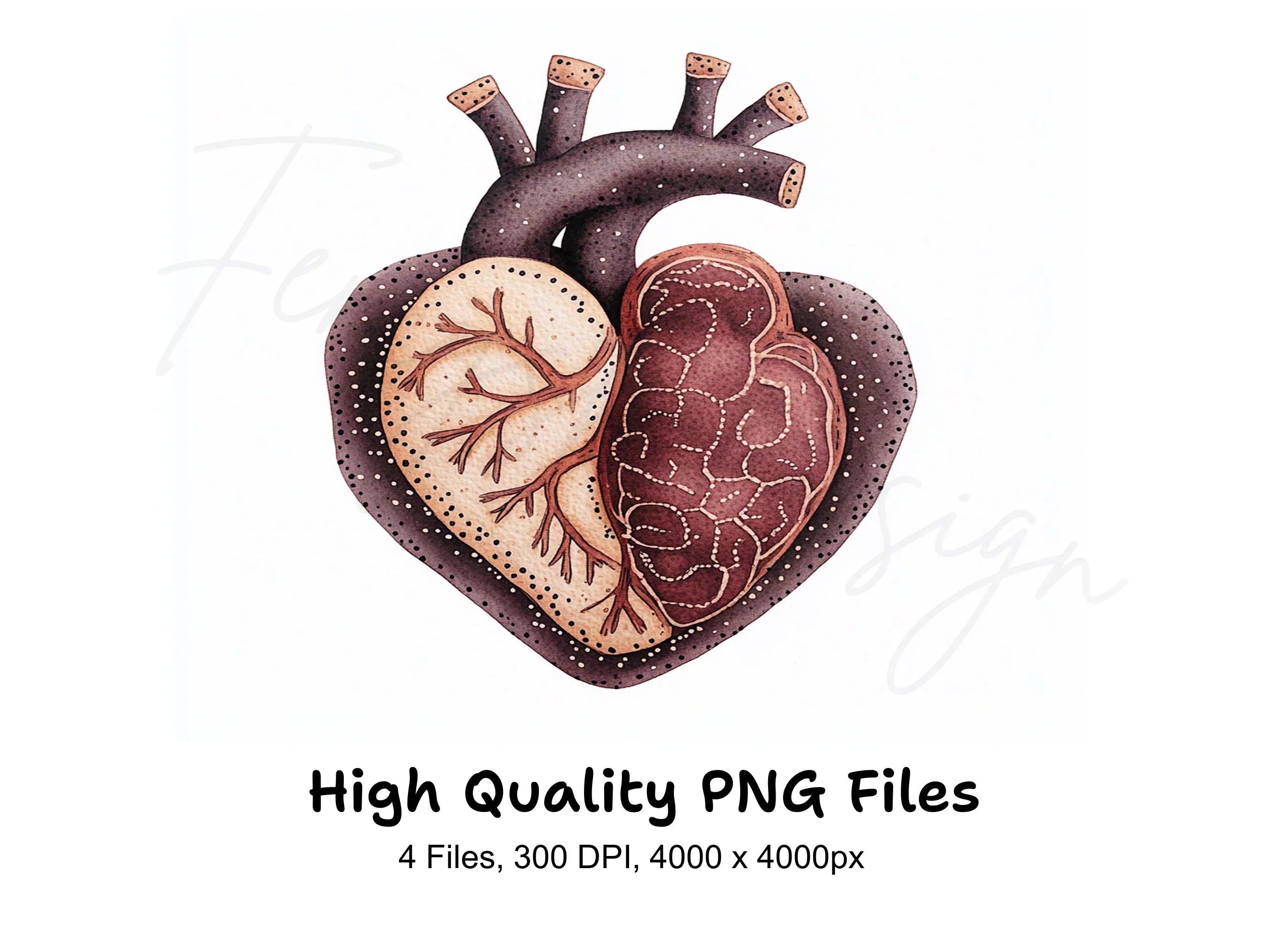 Tribal Heart Clipart Bundle