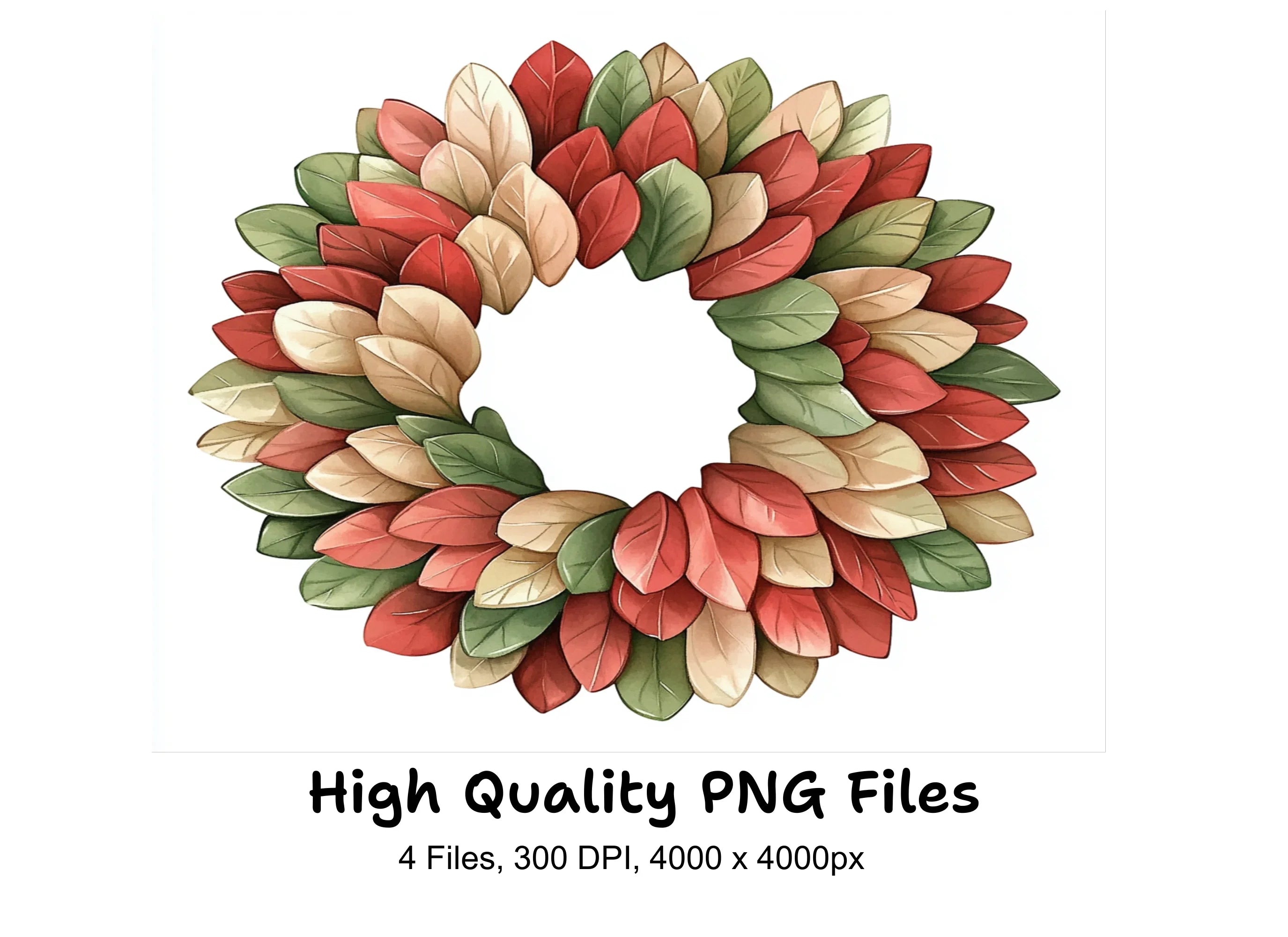 Autumn Leaf Wreaths Clipart Bundle