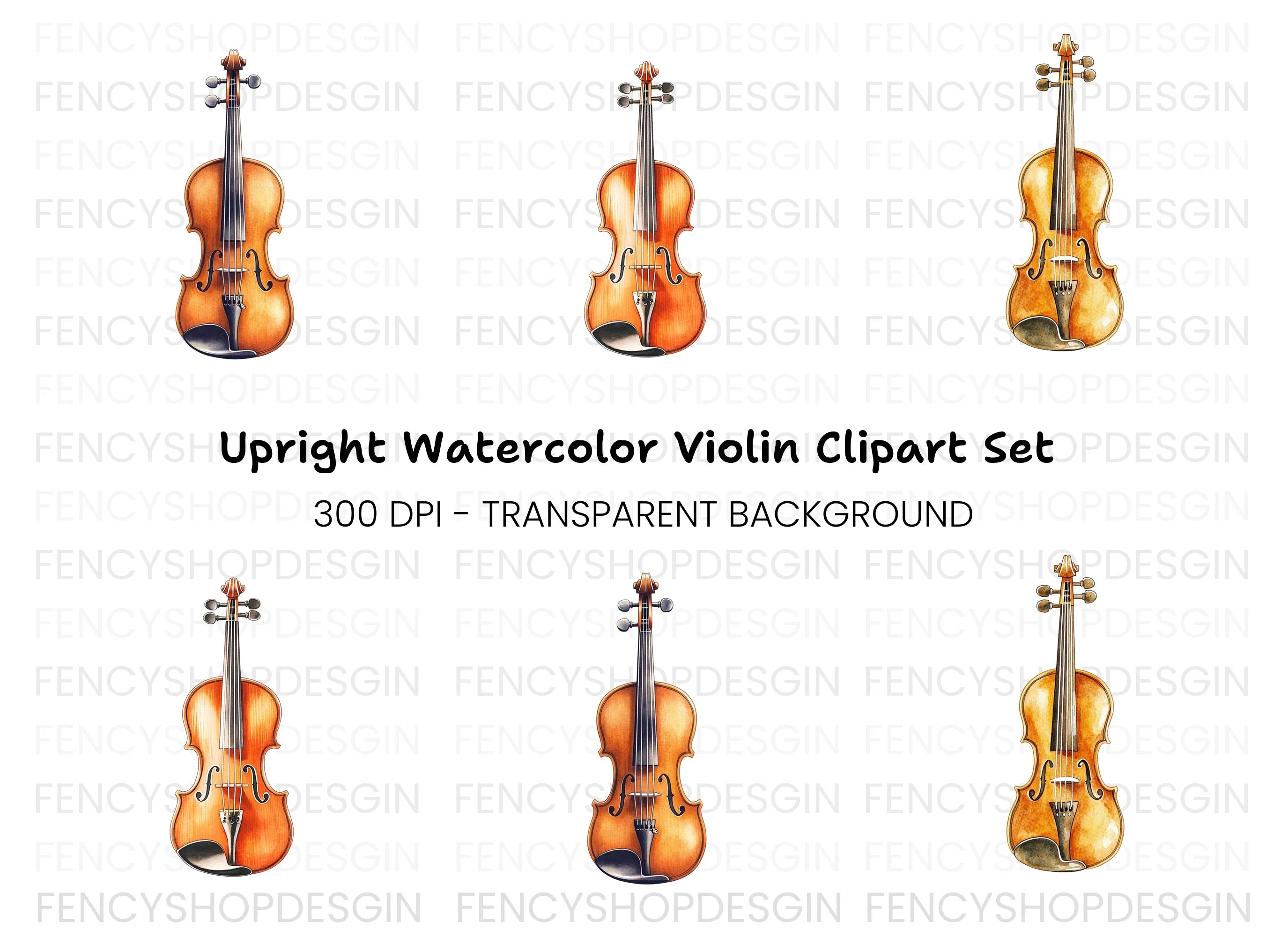 Violin Clipart Bundle