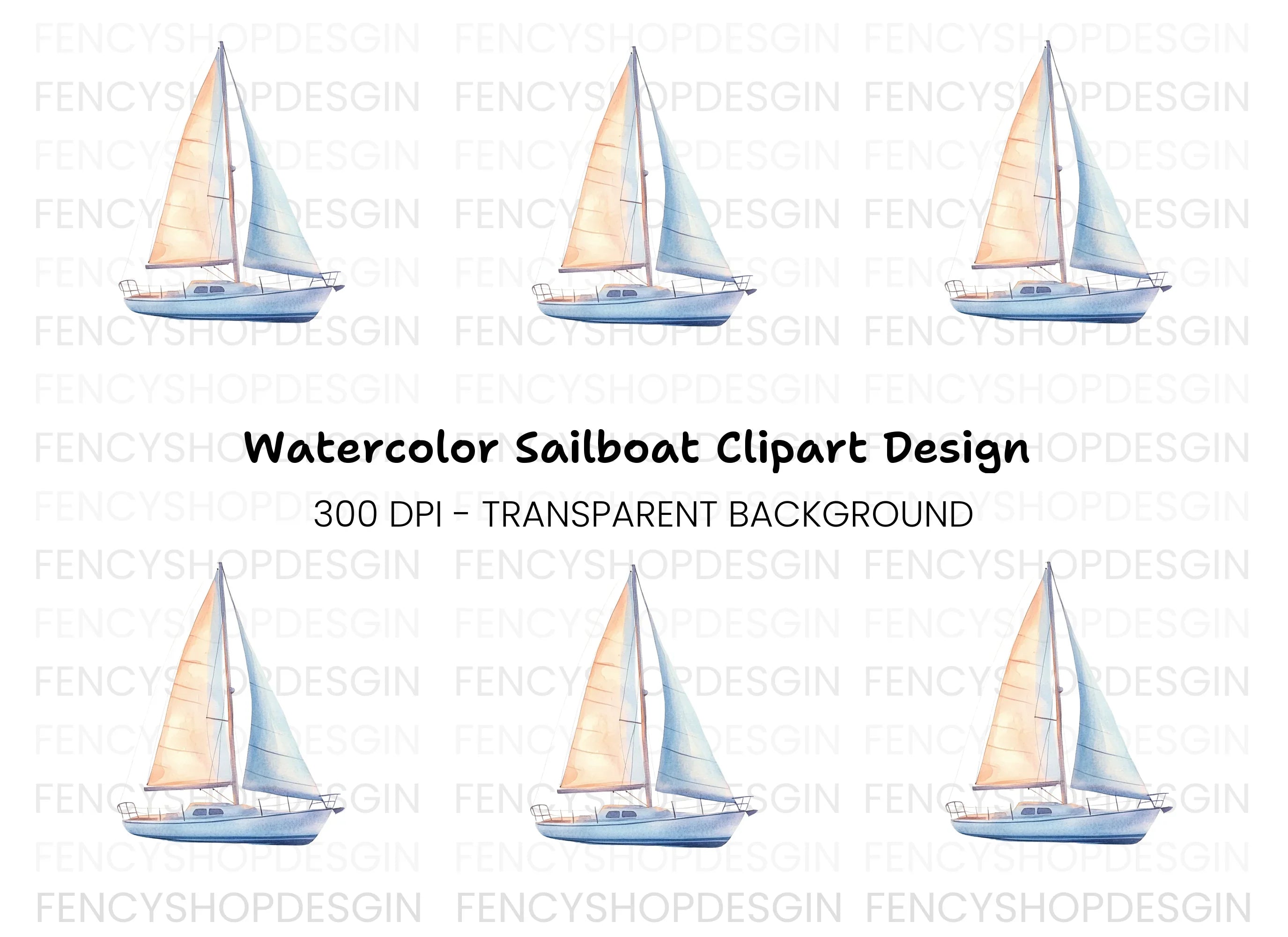 Sailboat Clipart Bundle