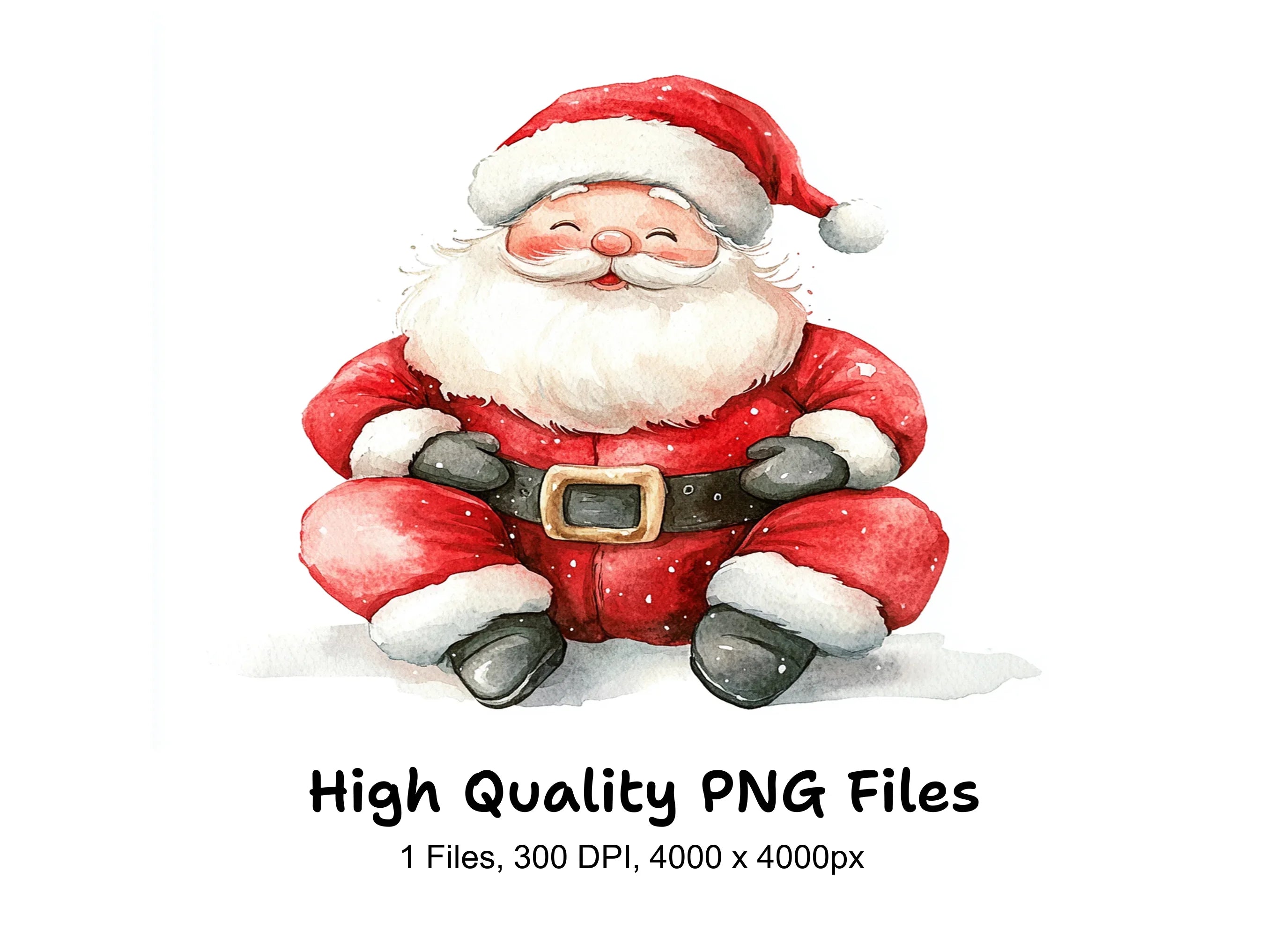 Cute Santa Claus Clipart Bundle