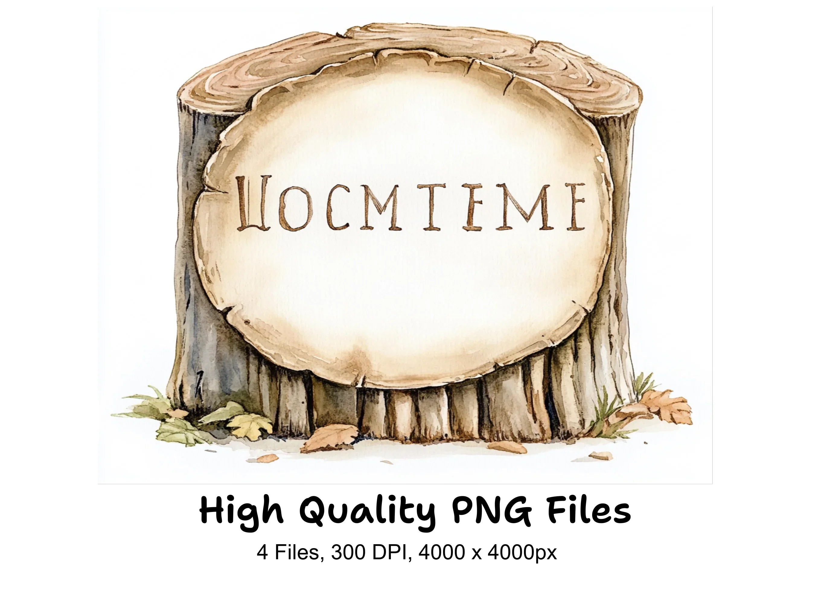 Rustic Wooden Signs Clipart Bundle