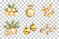 Elegant Gold Christmas Ornament Clipart Bundle - CraftNest - Digital Crafting and Art