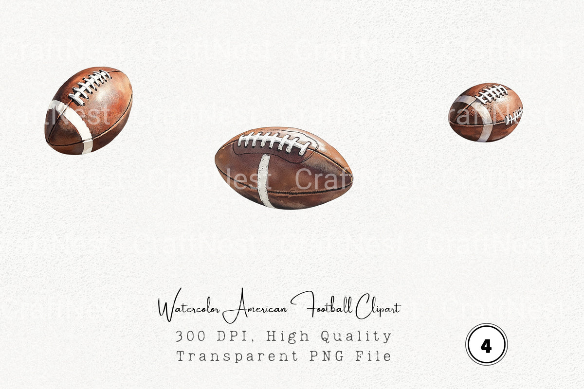 American Football Clipart Bundle