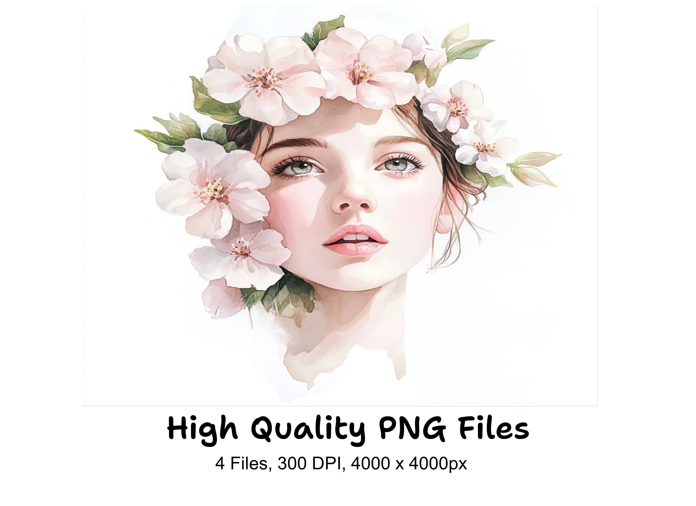 Floral Women Clipart Bundle