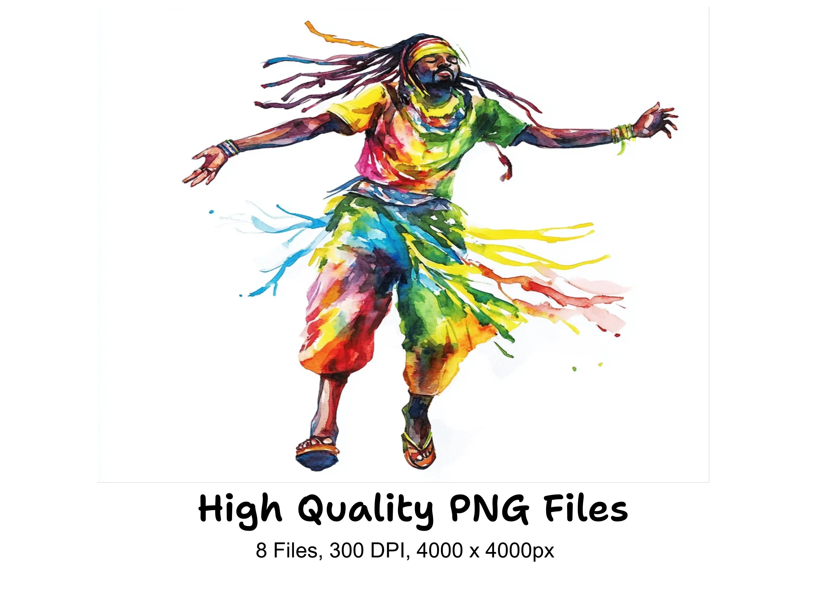 Vibrant Dancers Clipart Bundle