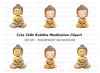 Cute Buddha Clipart Bundle