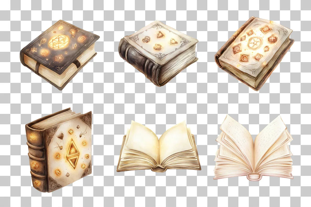 Magical Fantasy Open Book Clipart Bundle - CraftNest - Digital Crafting and Art