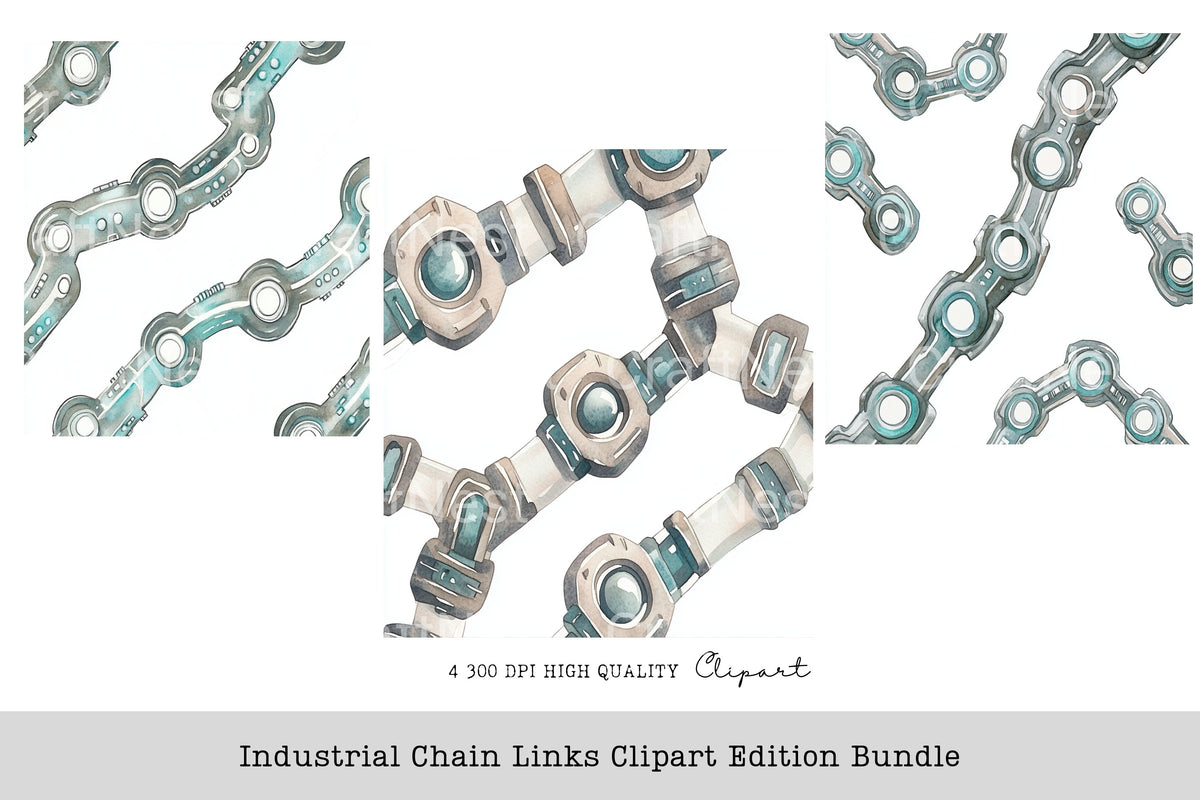 Industrial Chain Links Edition Clipart Bundle
