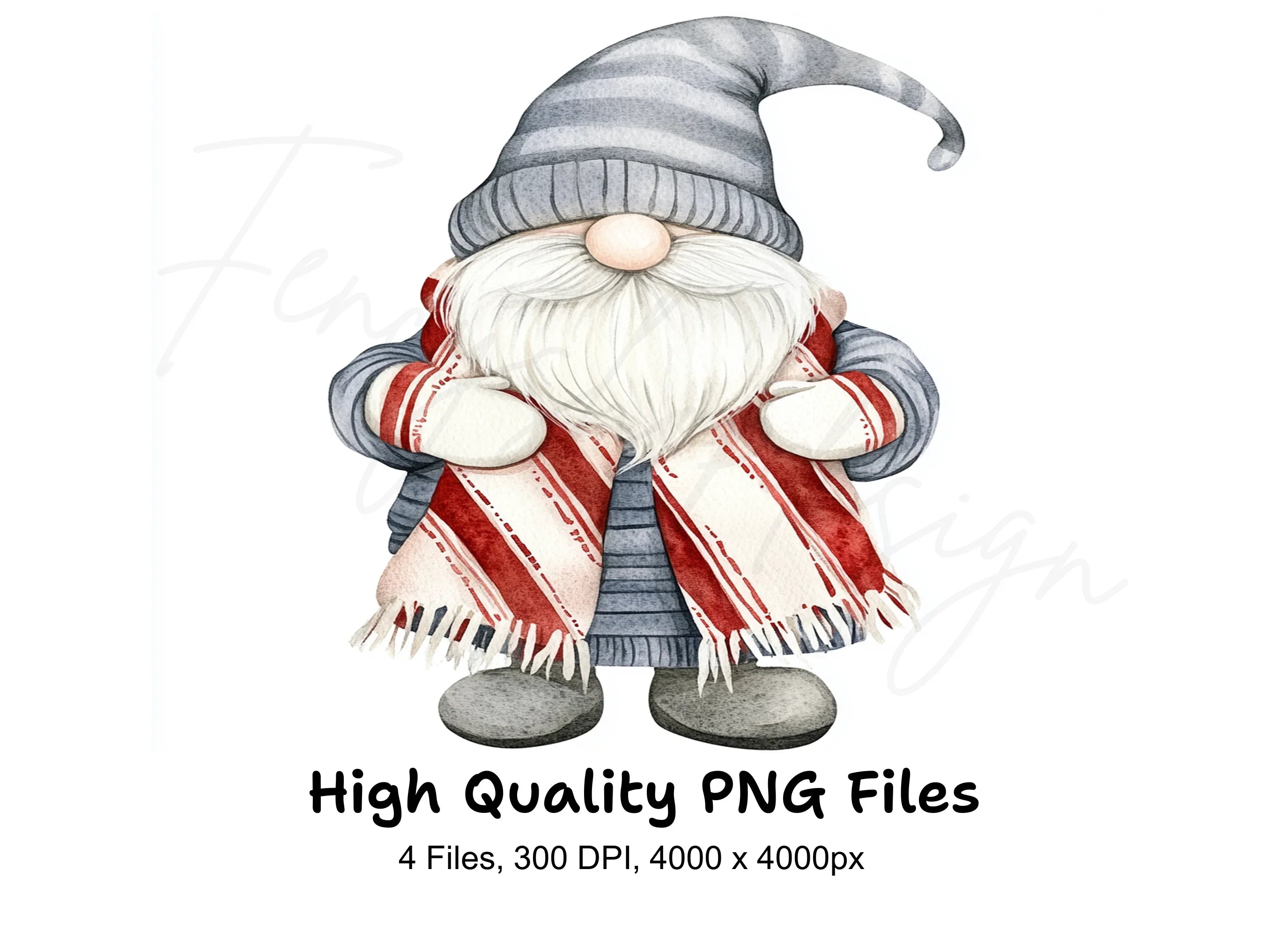 Christmas Gnomes Clipart Bundle