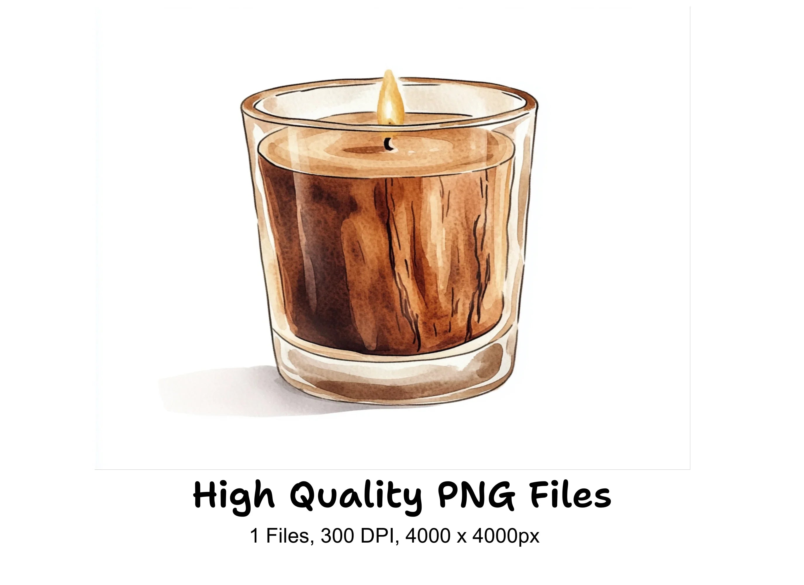 Scented Candle Clipart Bundle
