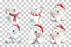 Christmas Bear Clipart Bundle - CraftNest - Digital Crafting and Art