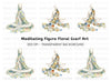 Meditating Mannequins Floral Clipart Bundle