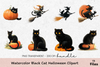 Black-Cat-Halloween-Clipart-Bundle