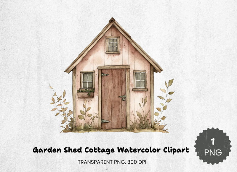 Garden Shed Cottage Clipart Bundle - CraftNest - Digital Crafting and Art