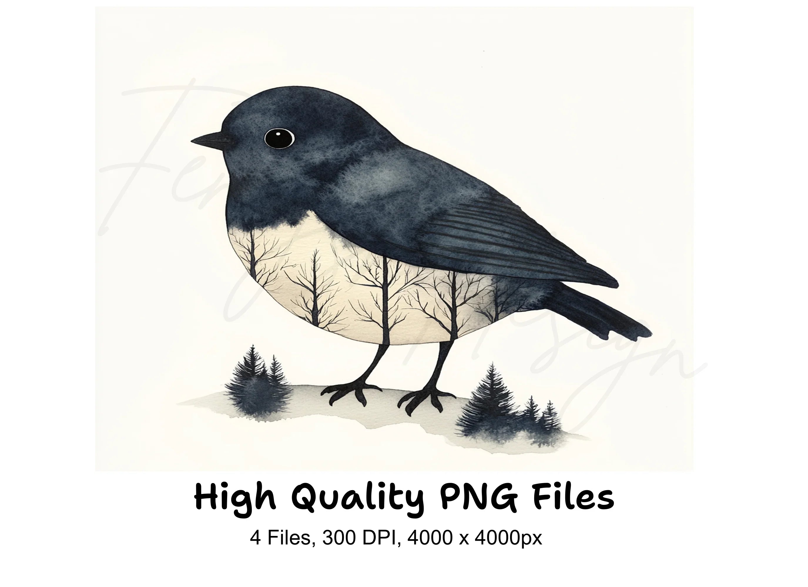 Forest Bird Clipart Bundle