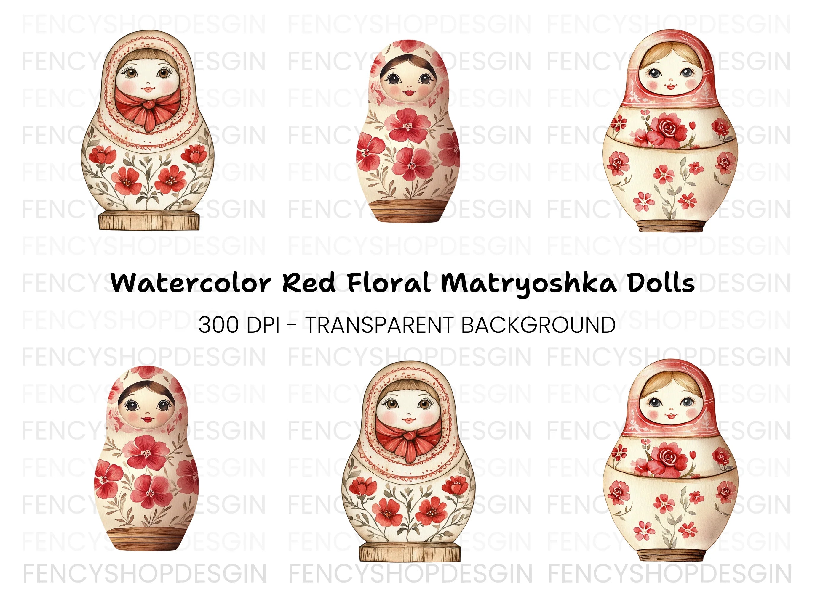 Russian Doll Clipart Bundle