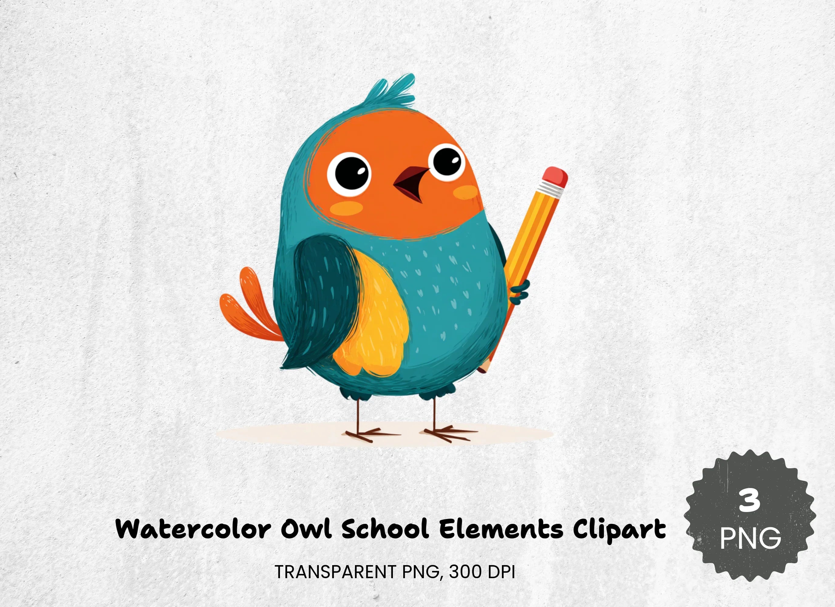 Owl School Elements Clipart Bundle - CraftNest - Digital Crafting and Art