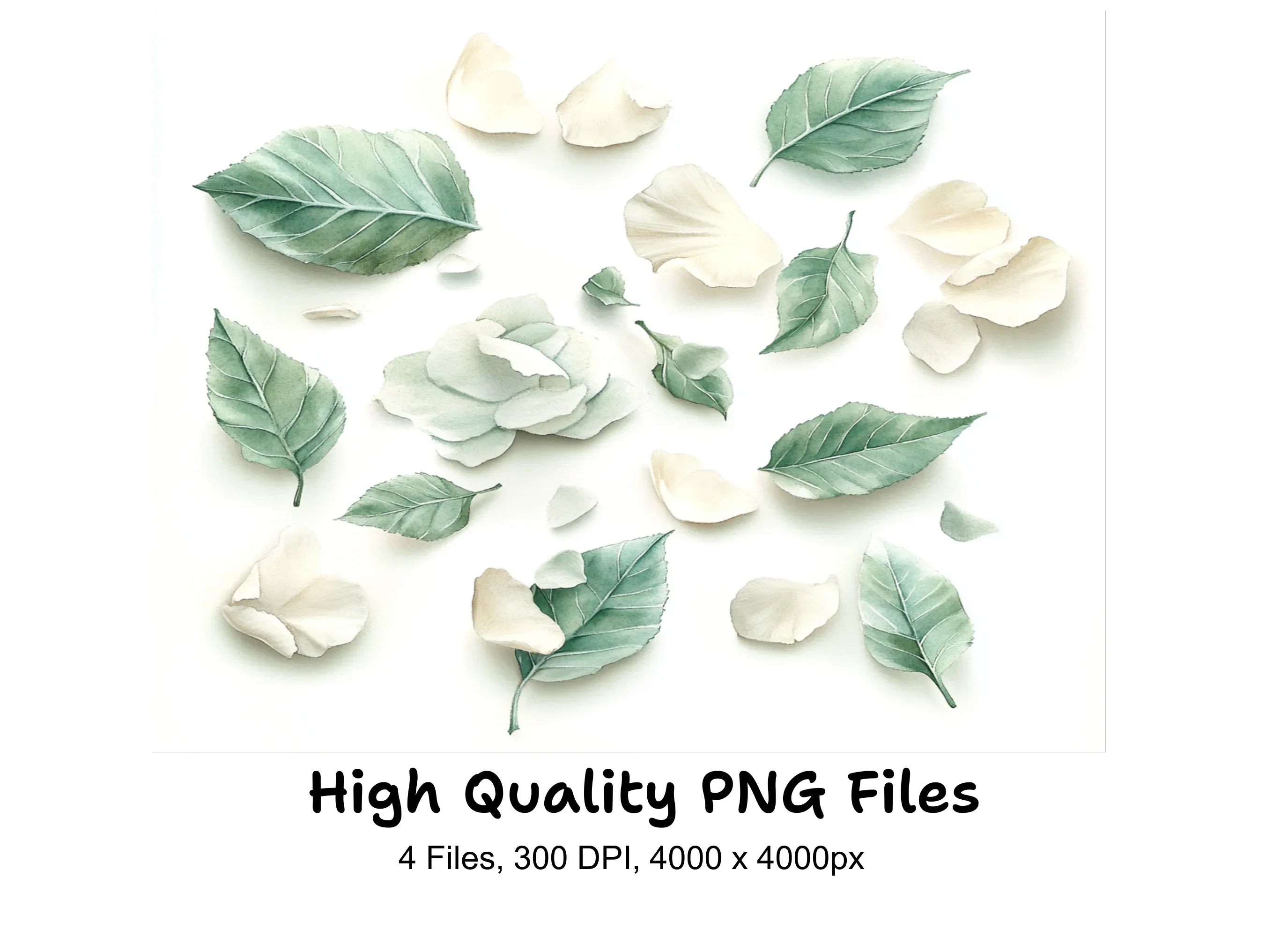 Assorted Leaves and Petals Clipart Bundle