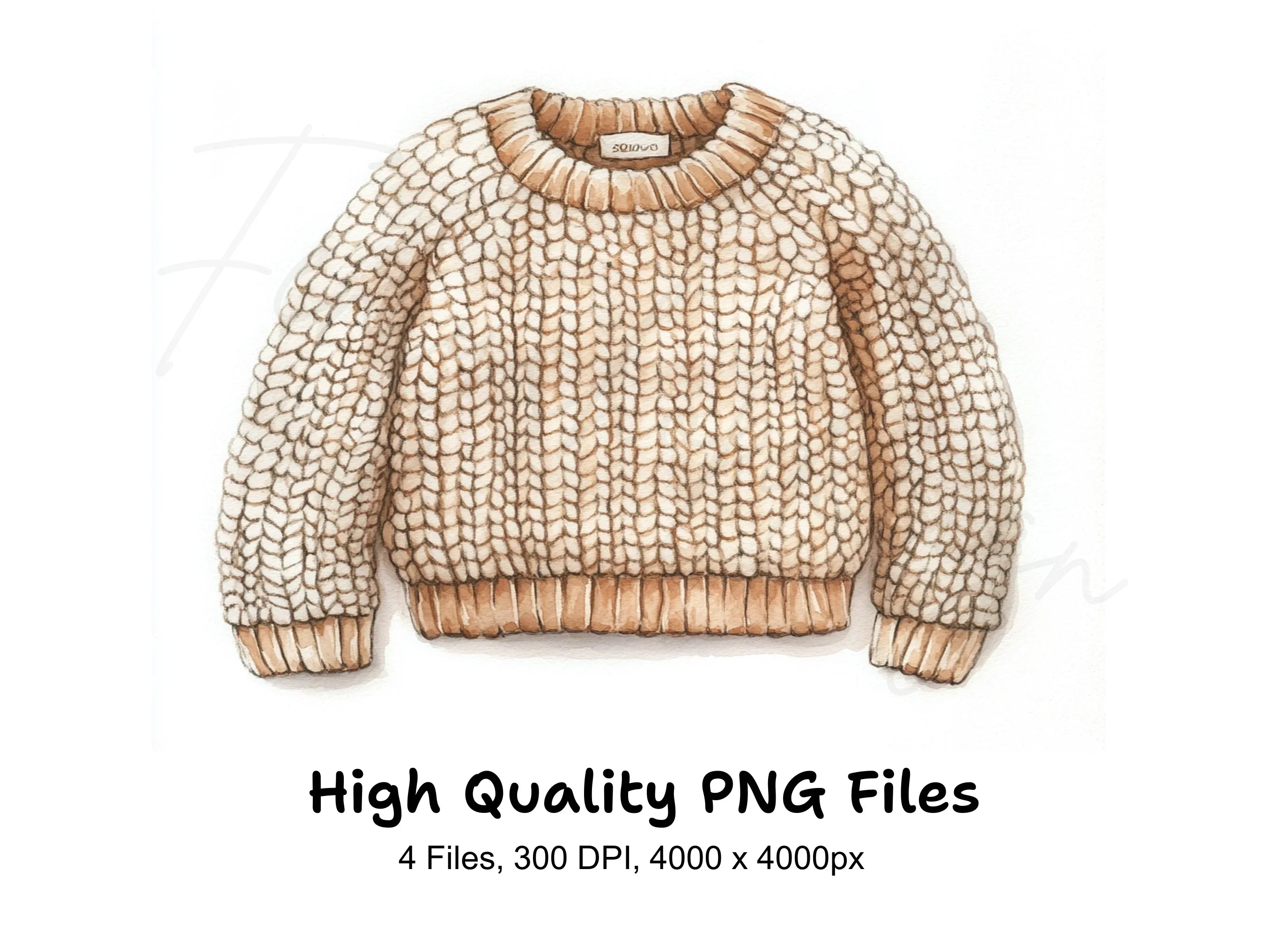 Warm Knit Sweaters Clipart Bundle