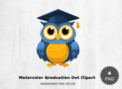 Graduation Owl Clipart Bundle - CraftNest - Digital Crafting and Art